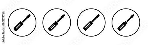 Screwdriver icon vector.tools sign and symbol