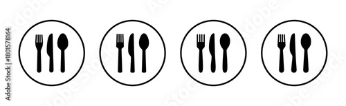 spoon and fork icon vector. spoon, fork and knife icon vector. restaurant sign and symbol