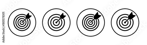 Target icon vector. goal icon vector. target marketing sign and symbol
