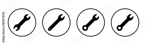 Wrench icon vector. repair icon. tools sign and symbol