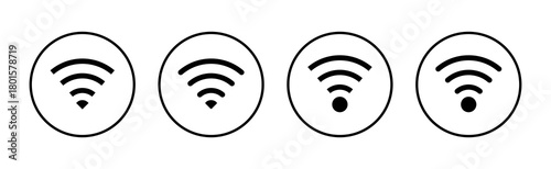 Wifi icon vector. signal sign and symbol. Wireless  icon