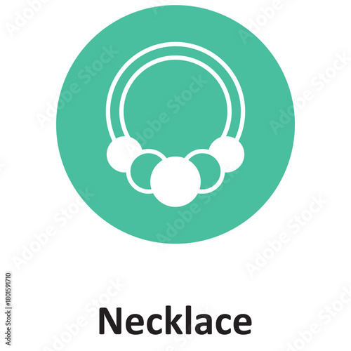 Necklace Vector Icon which can easily modify or edit