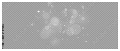 Golden dust sparks and glowing starlight trail with magical shine on transparent background, elegant vector light effect for festive decoration and luxury design projects.