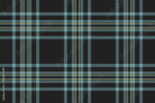 Classic plaid pattern with a modern pixelated twist. Useful for digital backgrounds, fabric design, or retro gaming themes. Versatile textile design element.