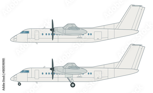 Zweimotoriges Regionalverkehrsflugzeug