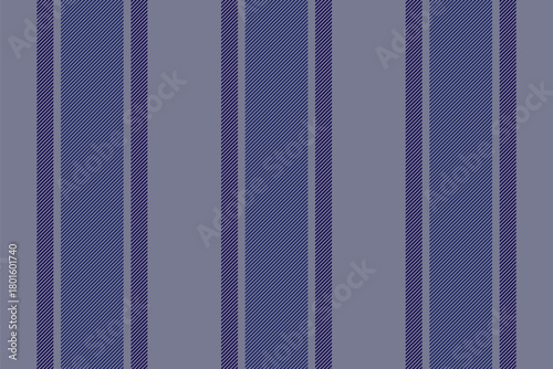 Pational textile texture vertical, graph seamless lines background. Lanvas stripe fabric pattern vector in pastel and blue colors.