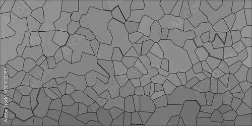 Abstract geometric mosaic pattern with irregular polygonal shapes and subtle grayscale gradient background for modern design applications