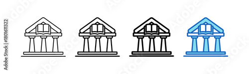 Library Outline Style icon