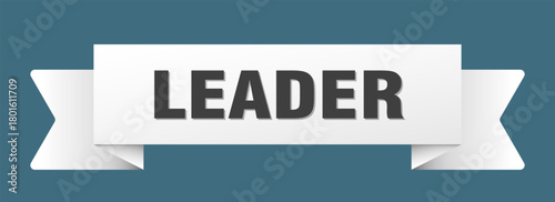 leader ribbon isolated on transparent background. leader ribbon