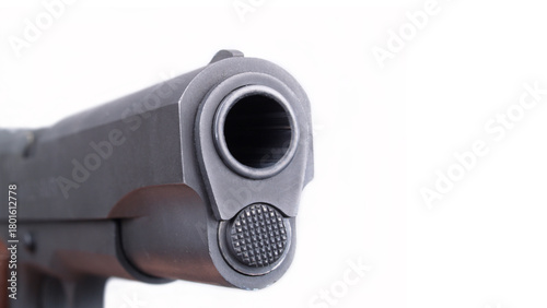 Vector illustration icon of isolated hand equipment: gun SR1