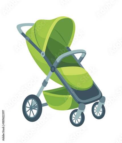 Baby stroller, childish colorful folding stroller, buggy baby carriage, child wagon, infant transport