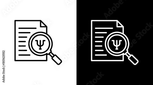 Diagnosis  White Icon Set Design