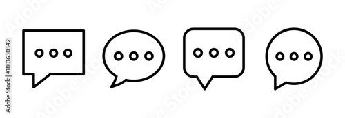 Chat icon vector illustration. speech bubble sign and symbol. comment icon. message
