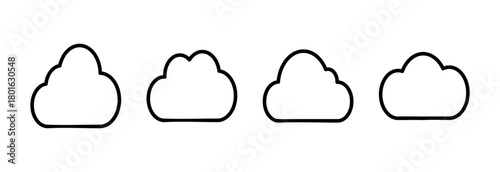Cloud icon vector illustration. cloud sign and symbol