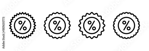 Discount icon vector illustration. Discount tag sign and symbol