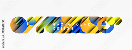 Abstract colorful waves form dynamic background. Bright hues blend, creating modern design element. Text reads background design.