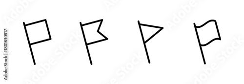 Flag icon vector illustration. Gps location pin map. Location marker symbol.