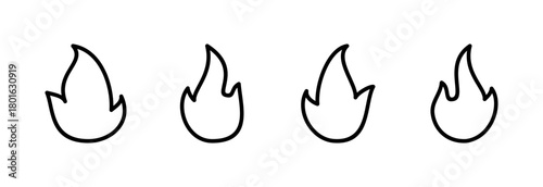 Fire icon vector illustration. fire sign and symbol