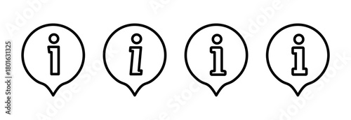 Information sign icon vector illustration. about us sign and symbol. question mark icon