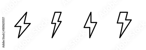Lightning icon vector illustration. electric sign and symbol. power icon. energy sign