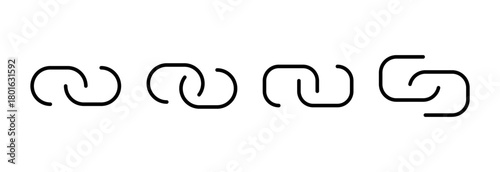 Link icon vector illustration. Hyperlink chain sign and symbol