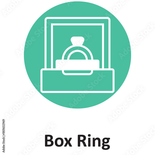 Box ring Vector Icon which can easily modify or edit