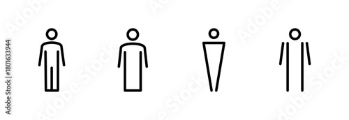 Man icon vector illustration. male sign and symbol. human symbol