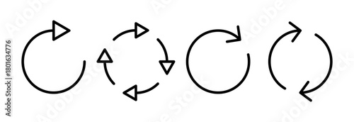 Refresh icon vector illustration. Reload sign and symbol. Update icon.
