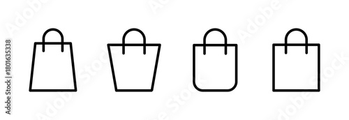 Shopping bag icon vector illustration. shopping sign and symbol