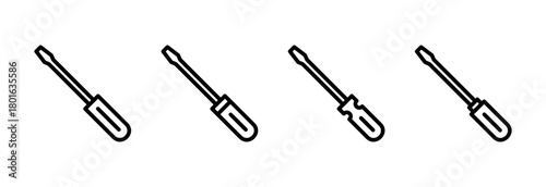 Screwdriver icon vector illustration. tools sign and symbol