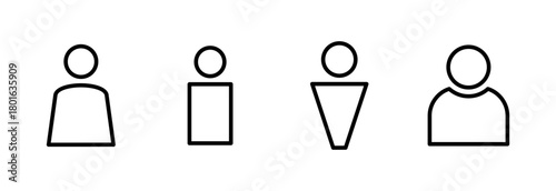 User Icon vector illustration. person sign and symbol. people icon.