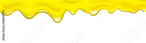 Flowing and dripping realistic maple syrup.