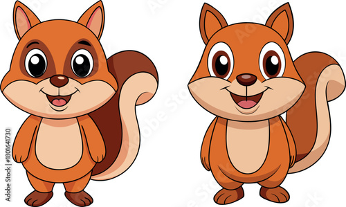cute squirrel cartoon, forest animal illustration, woodland squirrel vector, adorable animal artwork, autumn forest poster, wildlife character design, funny squirrel drawing, kids nature clipart, happ