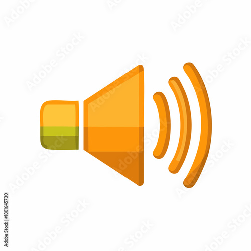 Speaker icon with sound waves illustrating adjustable audio volume level