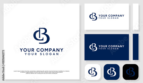 A clean and minimalist C and B logo, perfect for professional, creative, or corporate brands.