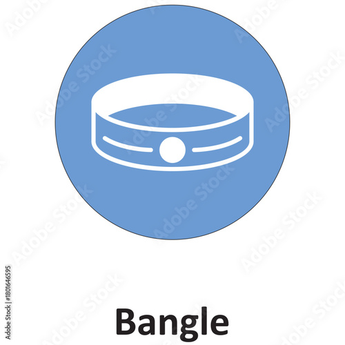 Bangle Vector Icon which can easily modify or edit