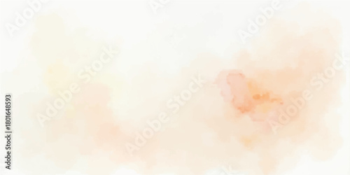 Abstract watercolor texture of a bright blue sky and sunlit clouds