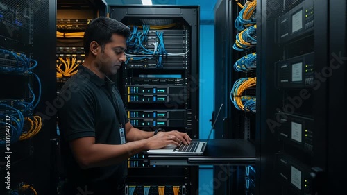 IT Technician manages the data centers server network effectively