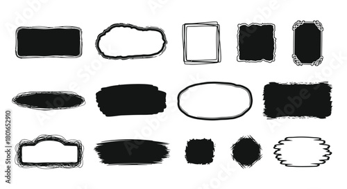 Create stunning designs with these expressive hand drawn frames