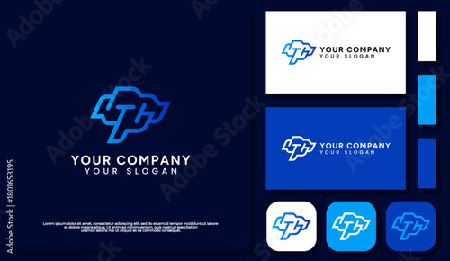 Professional logo design merging a modern business icon with a brain, symbolizing innovation, intelligence, and strategic thinking. Clean, sleek, and impactful.