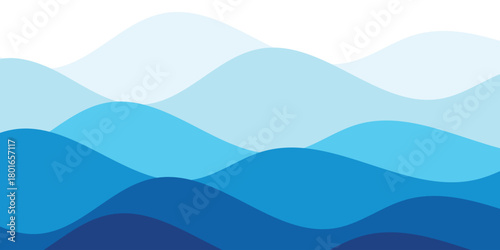abstract blue background. Ocean wave layers and coastal abstract landscape background. sea wave background.