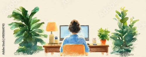 Online Mental Health Services in a Cozy Workspace