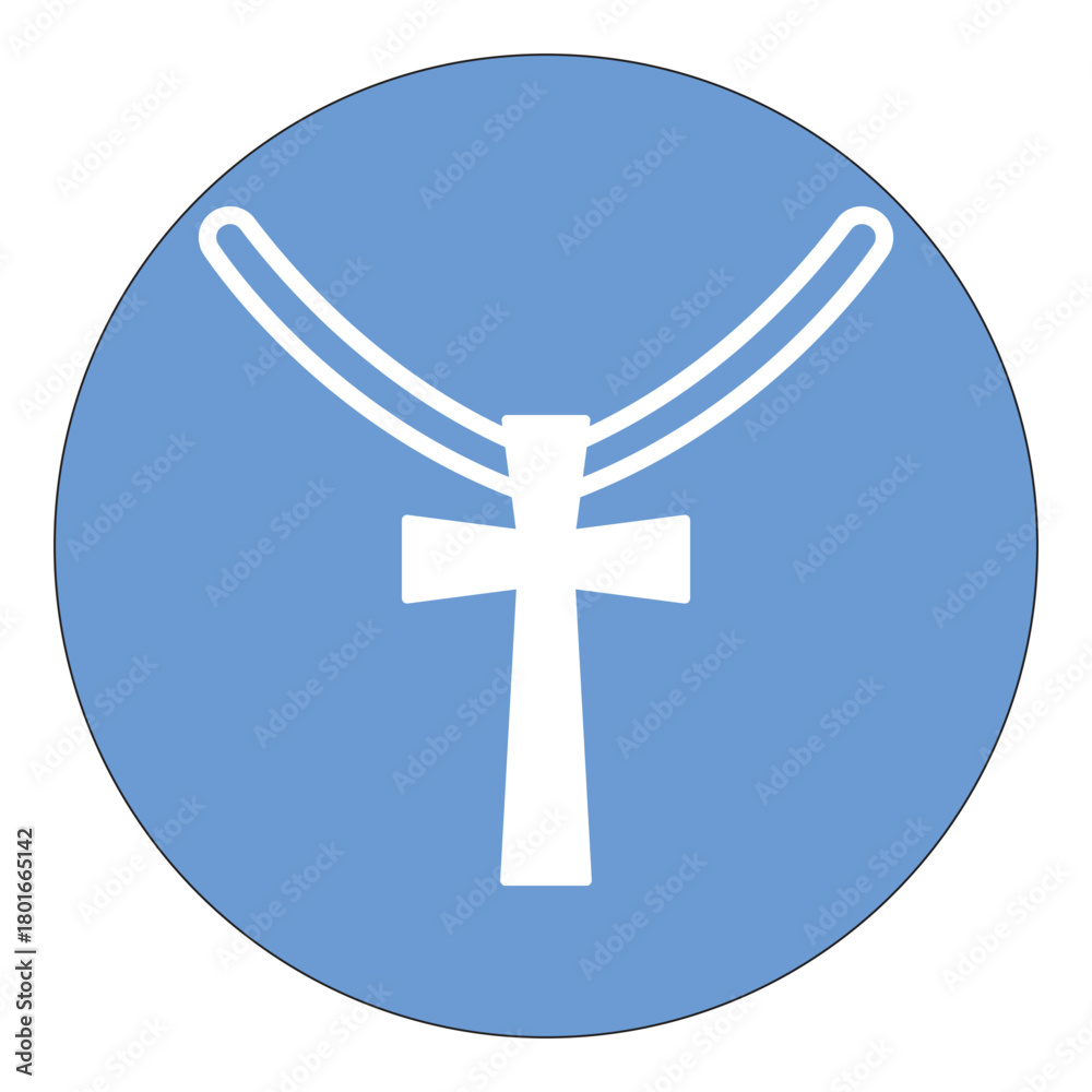 Obraz premium Necklace Vector Icon which can easily modify or edit