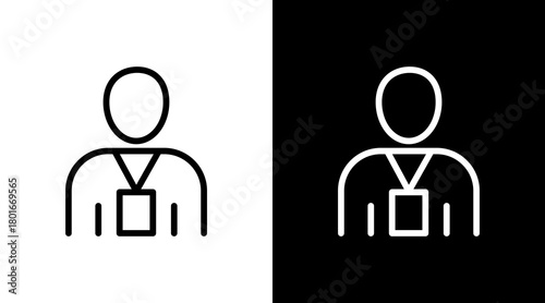 Delegate  White Icon Set Design