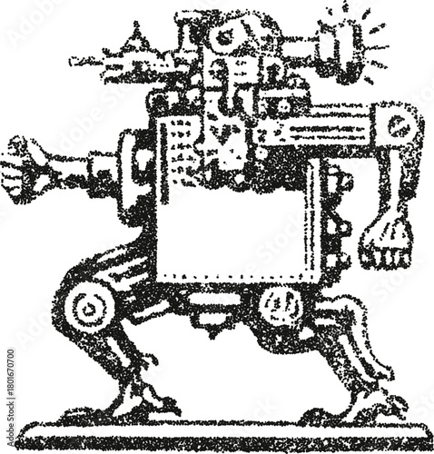 Ancient Aztec or Mayan sun god mask illustration in a primitive tribal style. Historical pre-Columbian deity face rendered with a stipple vector texture.
