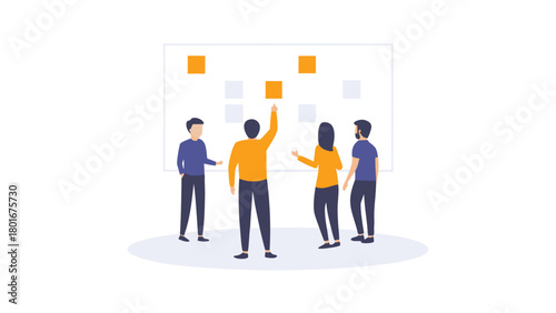 Diverse team of professionals collaborating on innovative marketing strategies brainstorming new ideas and solutions in a modern office setting