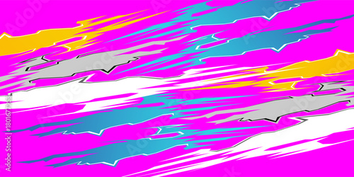 Racing background vector design with a unique line pattern and a mix of pink and gray colors.