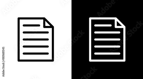 File With Icon Set Design	