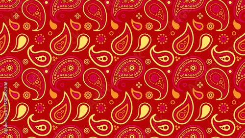 Retro wallpaper in canvas embellishment. Wrapping flowery and carpet curl. Bohemian arabic as herbal lovely.