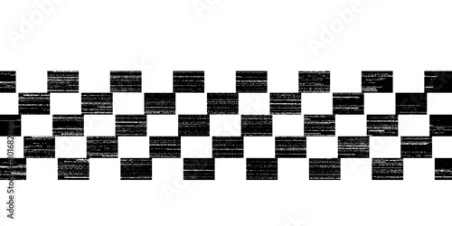 Black and white checkered pattern, Checkerboard seamless pattern